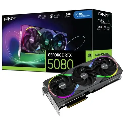 Brand New PNY Geforce RTX 5080 OC D7 16GB Triple Fan / Gaming Graphics Card / Express