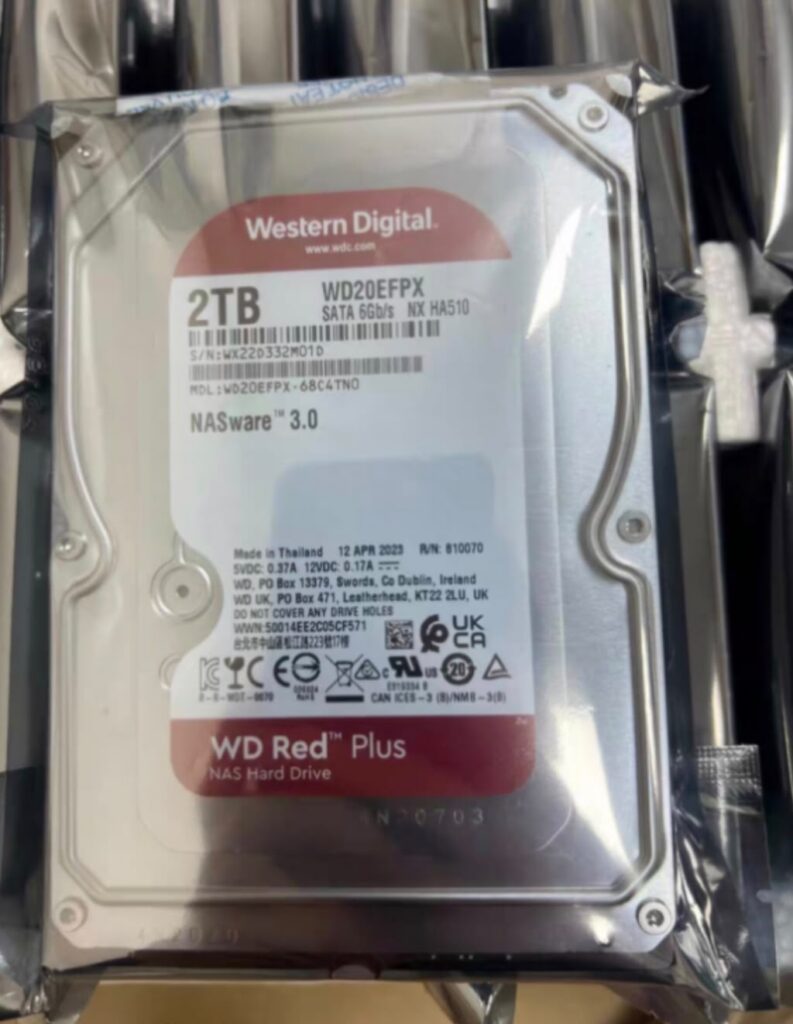 Brand New HDD,WD20EFPX,WD 2T 3.5",2TB.