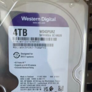 Brand New HDD,WD43PURZ,WD 4T 3.5",4TB.
