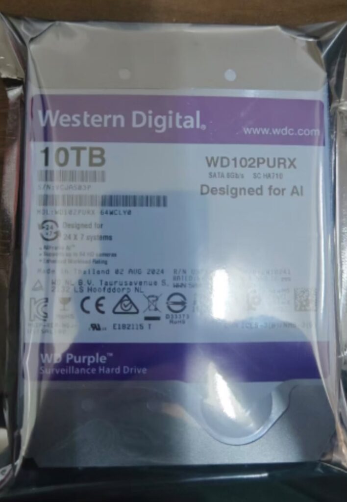 Brand New HDD,WD102PURX,WD 10T 3.5",10TB.