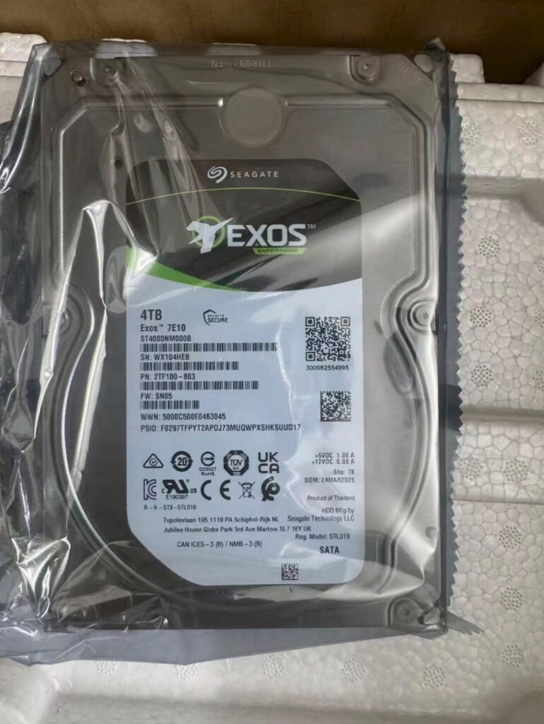 Brand New HDD,ST4000NM000B,Seagate 4T 3.5",4TB.