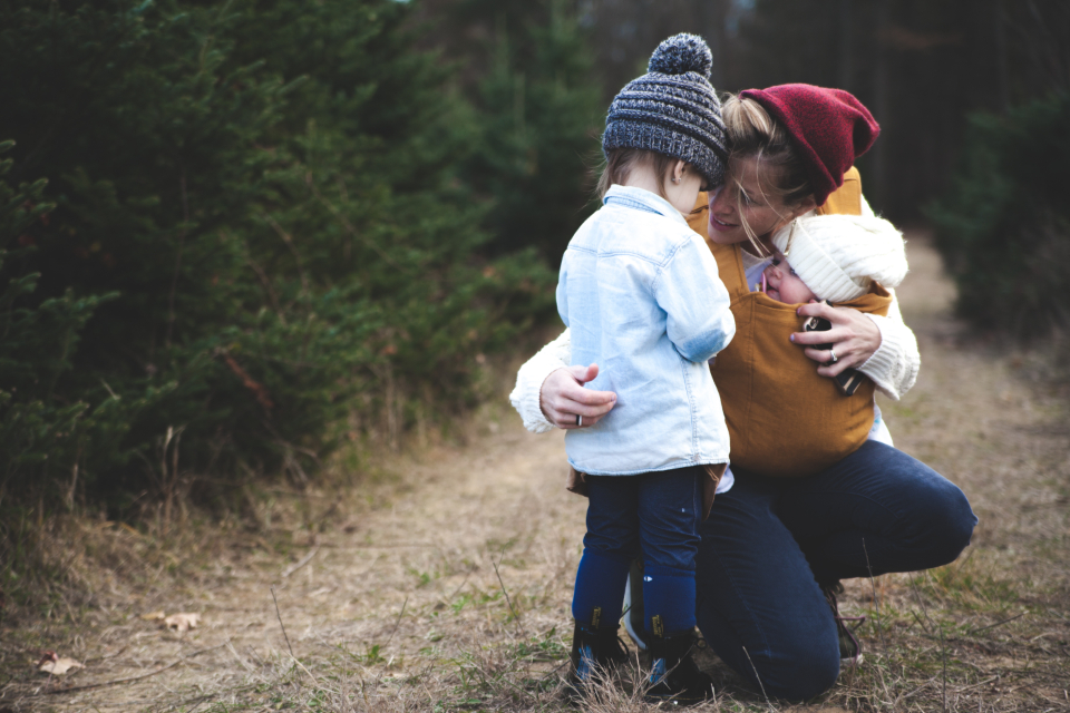 Family spending time together at home